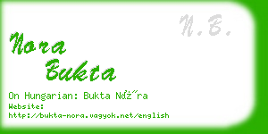 nora bukta business card